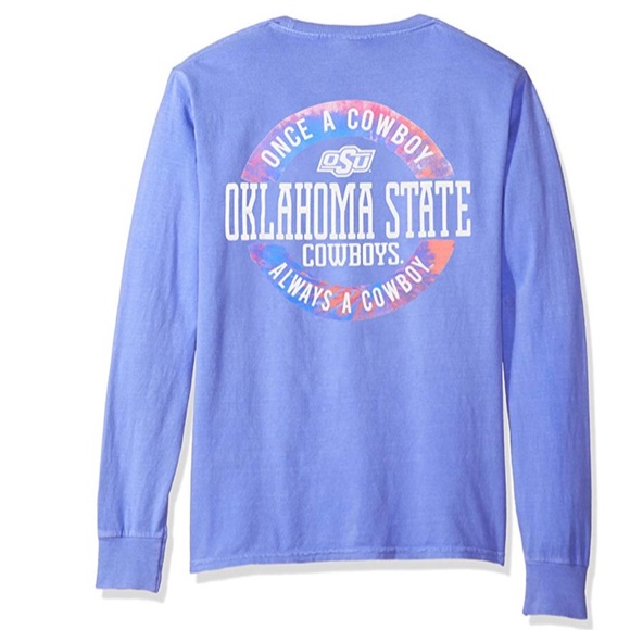 Oklahoma State Cowboys Once A Cowboy Always A Cowboy Long Sleeve Tee NWT S - Picture 2 of 5